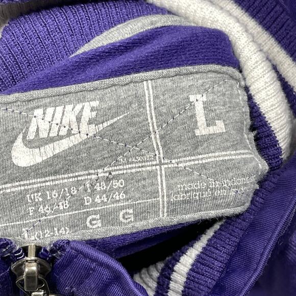Nike UW University Washington Jacket Womens Size L Purple White Huskies STAINS - Picture 6 of 9